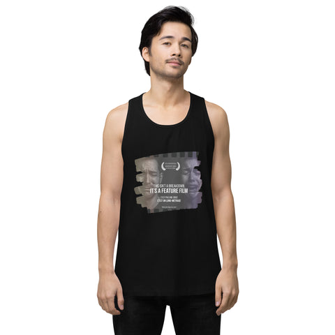 Black product with 'This Is Not A Breakdown Men‚Äö√Ñ√∂‚àö√ë‚àö¬•s Tank Top' design — for soft rebellion and everyday emotional expression.