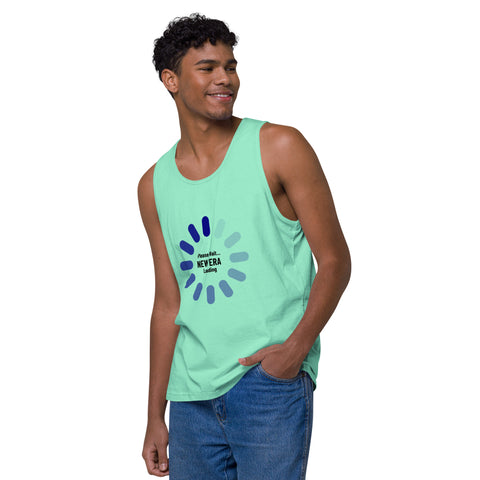 Mint-Left product with 'New Era Loading Men‚Äö√Ñ√∂‚àö√ë‚àö¬•s Tank Top' design — for soft rebellion and everyday emotional expression.
