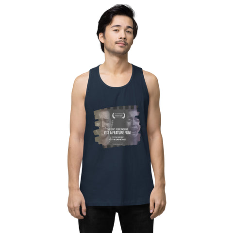 Navy product with 'This Is Not A Breakdown Men‚Äö√Ñ√∂‚àö√ë‚àö¬•s Tank Top' design — for soft rebellion and everyday emotional expression.