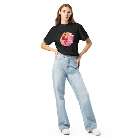Black product with 'I Sparkle, You Squint Drag Queen Supreme Tee' design — Unhinged fashion.