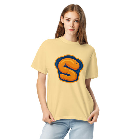 Butter unisex garment-dyed heavyweight t-shirt with 'Softness Is My Superpower Unisex Tee' design — Emotional support clothing for the secretly strong.