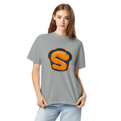 Granite unisex garment-dyed heavyweight t-shirt with 'Softness Is My Superpower Unisex Tee' design — Emotional support clothing for the secretly strong.