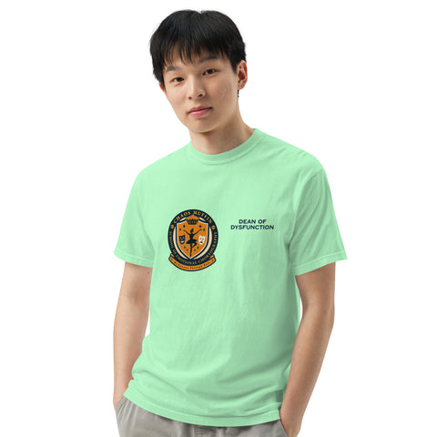 Island Reef unisex garment-dyed heavyweight t-shirt with 'School of Emotional Choreography Unisex Tee' design — Shirts that understand me—for those who choreograph the chaos and still show up shining.