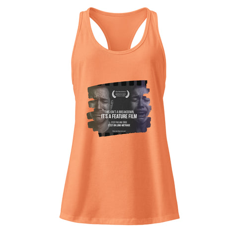 Light-Orange product with 'This Is Not A Breakdown Women‚Äö√Ñ√∂‚àö√ë‚àö¬•s Racerback Tank Top' design — for soft rebellion and everyday emotional expression.