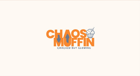 Logo of 'Chaos Muffin' with a stylized muffin icon on a white background.