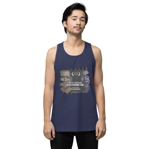 Harbor-Blue product with 'This Is Not A Breakdown Men‚Äö√Ñ√∂‚àö√ë‚àö¬•s Tank Top' design — for soft rebellion and everyday emotional expression.