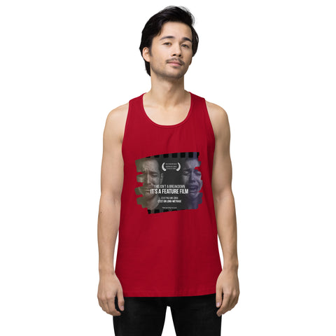 Red product with 'This Is Not A Breakdown Men‚Äö√Ñ√∂‚àö√ë‚àö¬•s Tank Top' design — for soft rebellion and everyday emotional expression.