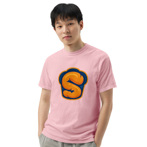 Blossom unisex garment-dyed heavyweight t-shirt with 'Softness Is My Superpower Unisex Tee' design — Emotional support clothing for the secretly strong.