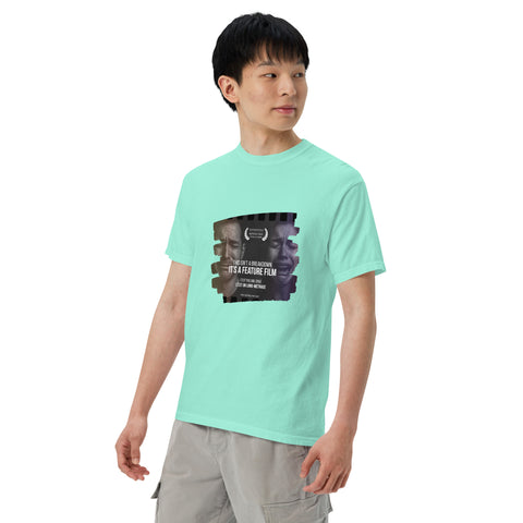 Chalky Mint Left unisex garment-dyed heavyweight t-shirt with 'This Is Not A Breakdown Unisex Tee' design — Funny mental health shirts for the emotionally fluent.