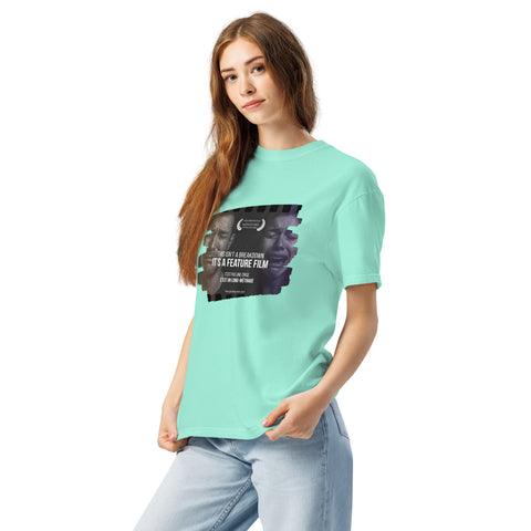 Chalky Mint Left unisex garment-dyed heavyweight t-shirt with 'This Is Not A Breakdown Unisex Tee' design — Funny mental health shirts for the emotionally fluent.
