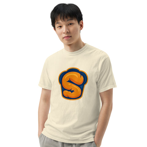 Ivory unisex garment-dyed heavyweight t-shirt with 'Softness Is My Superpower Unisex Tee' design — Emotional support clothing for the secretly strong.