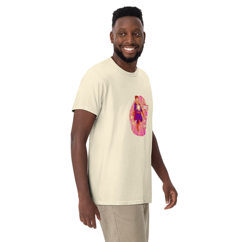 Ivory product with 'I Sparkle, You Squint Glow Dude Tee' design — Emotional support fashion.