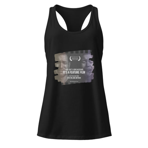 Black product with 'This Is Not A Breakdown Women‚Äö√Ñ√∂‚àö√ë‚àö¬•s Racerback Tank Top' design — for soft rebellion and everyday emotional expression.